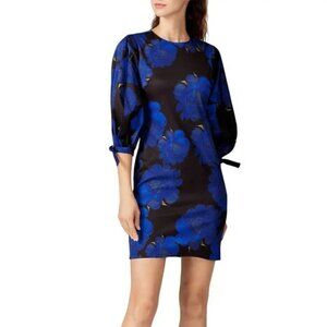 Cynthia Rowley Designer Blue Floral Puffed Sleeve Dress, size 2